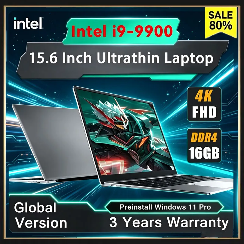Pc Gaming Intel - 2026 Портативный ноутбук Windows 11 Pro