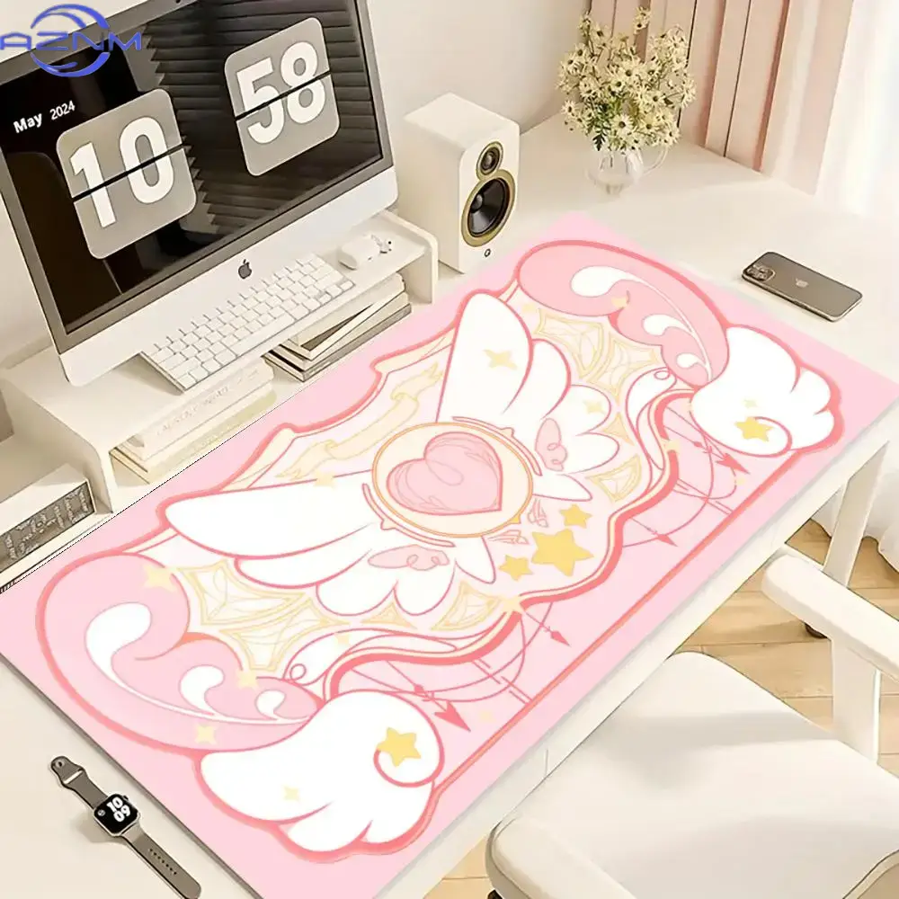 Pc Gaming Pink - Аниме «Кардкаптор Сакура», розовый магический узор,