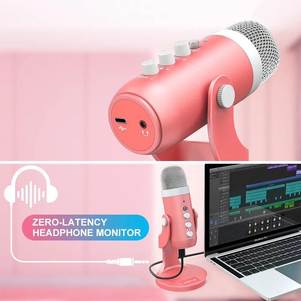 Haomuren USB конденсаторный ми – обзор и цена Pc Gaming Pink